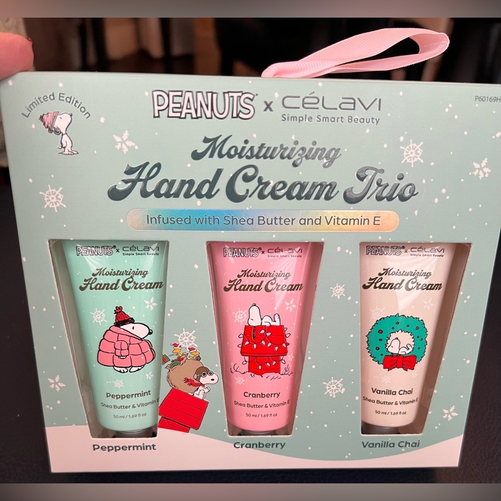 Peanuts x Celavi Hand Cream Trio